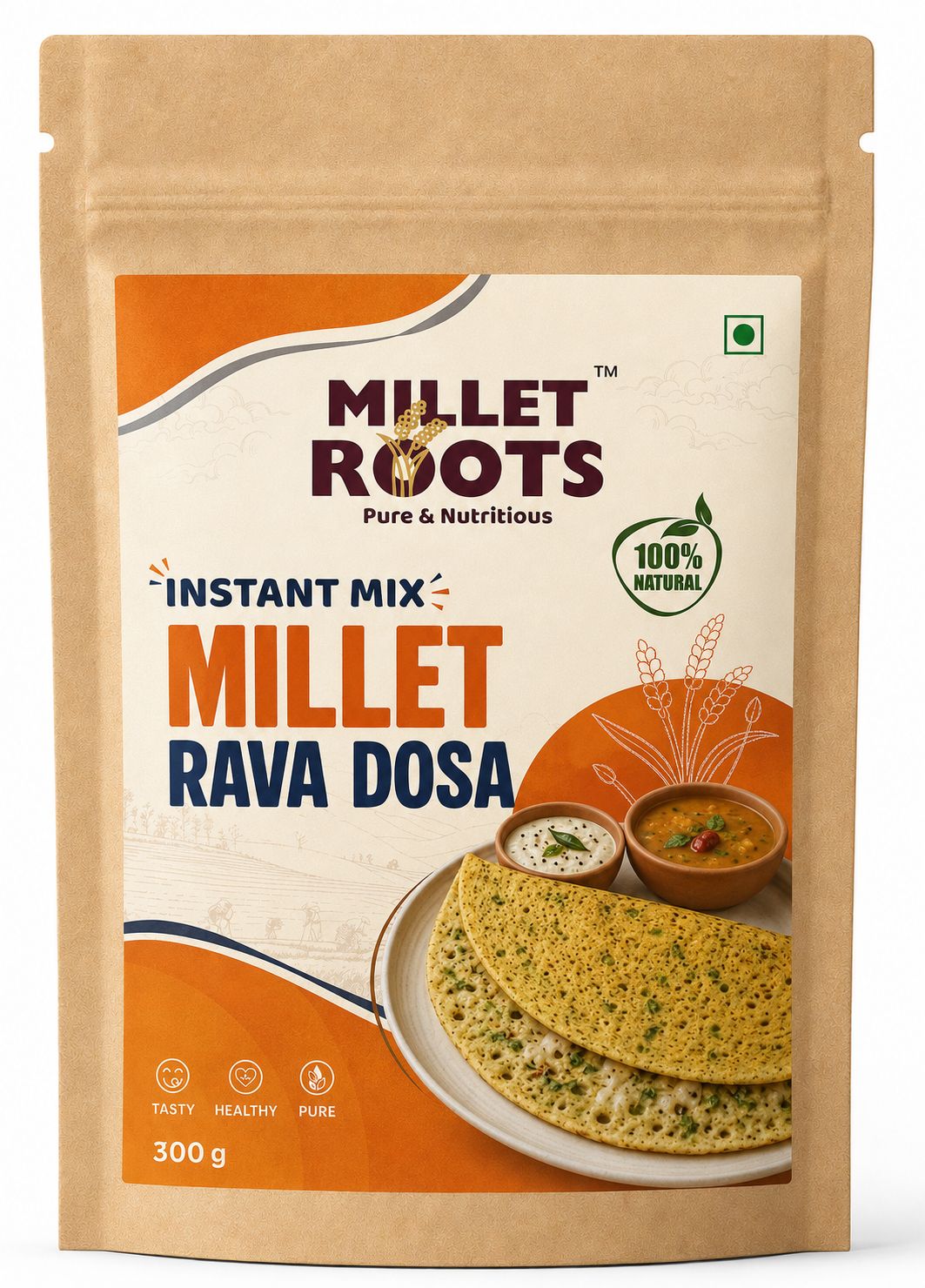 Millet Rava Dosa Instant Mix — 300 g pack