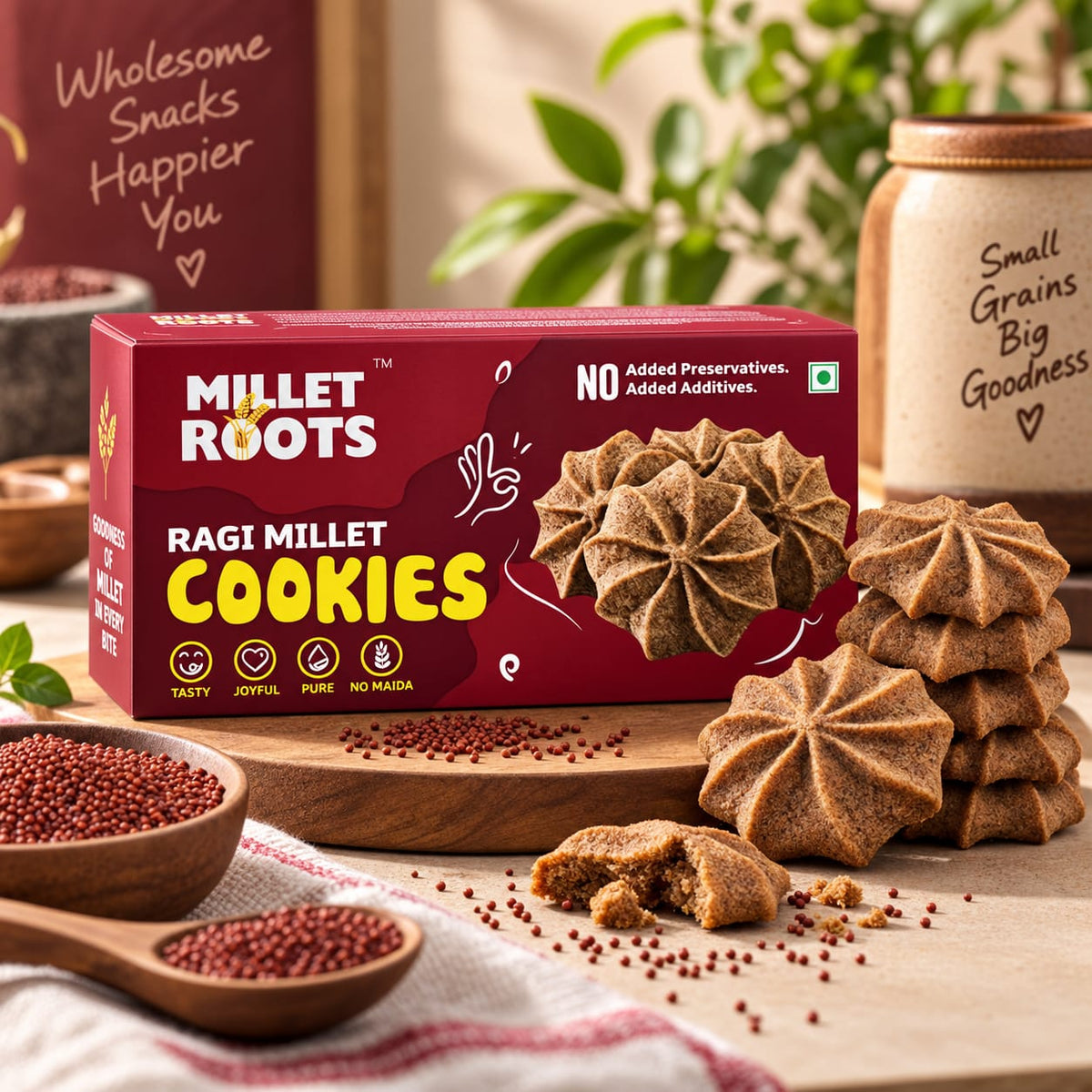 Ragi Millet Cookies pack